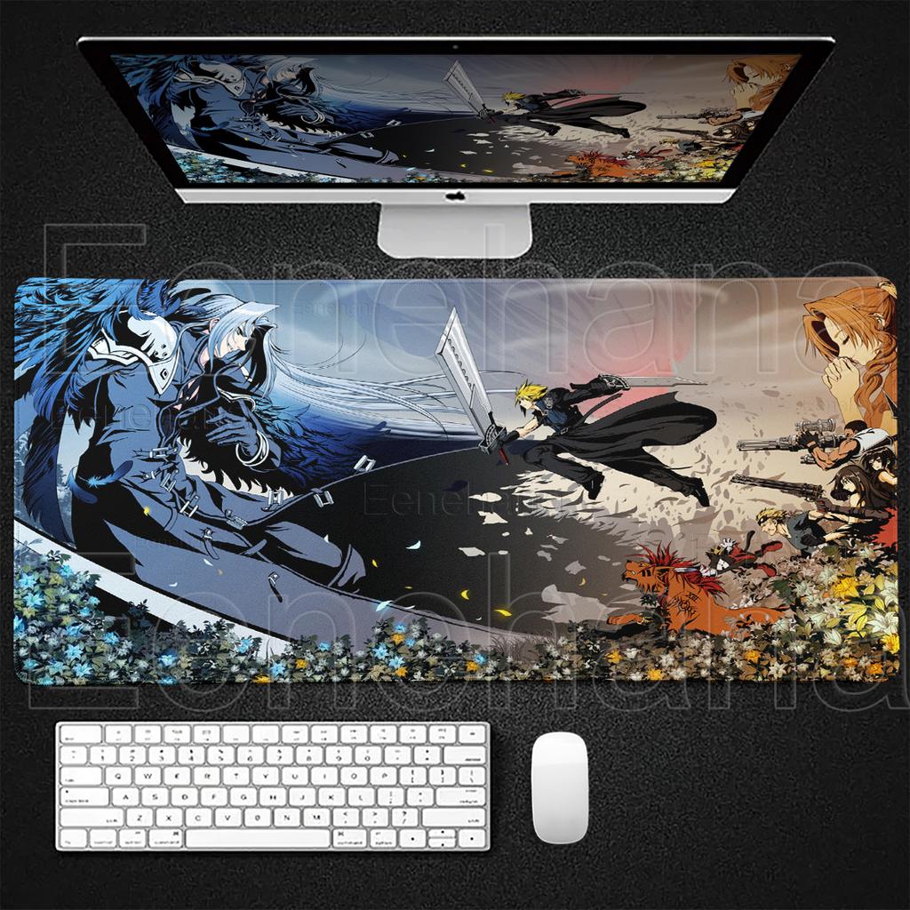 Final Fantasy Gamer Large Mousepad Gaming Accessories Gamer Pc Mouse Mat Rubber Deskmat Keyboard Extended Mat Rug Anime Mausepad
