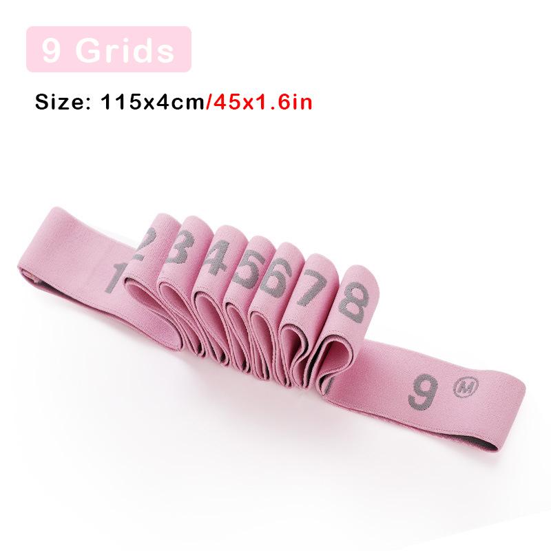 Yoga Pull Strap Belt Multi-Section Elastic Yoga Resistance Bands Latin Dance Stretching Band for Adult Child GYM Fitness Bands