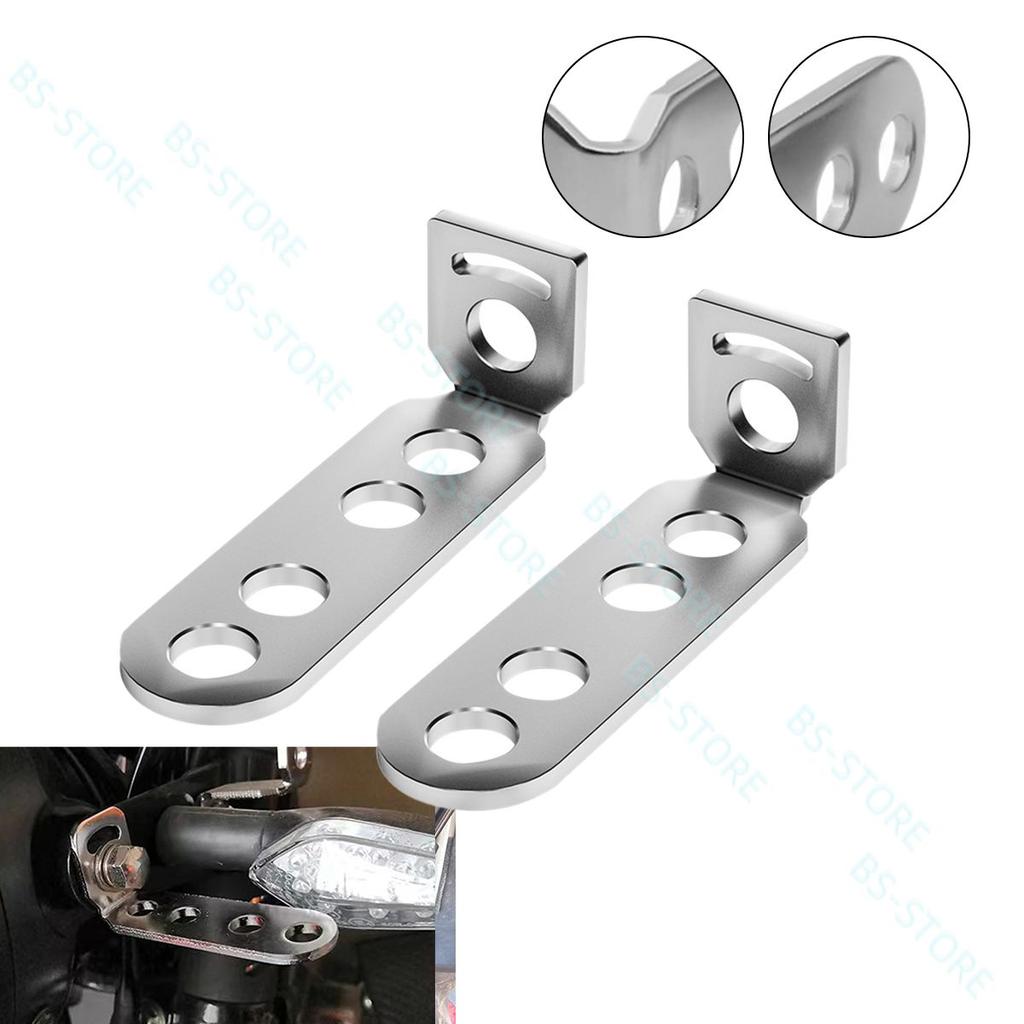 8mm Stainless Steel Motorcycle Spotlight Mounting Bracket Auxiliary Headlight Fog Light Holder Mount Frame For Cafe Racer Bobber