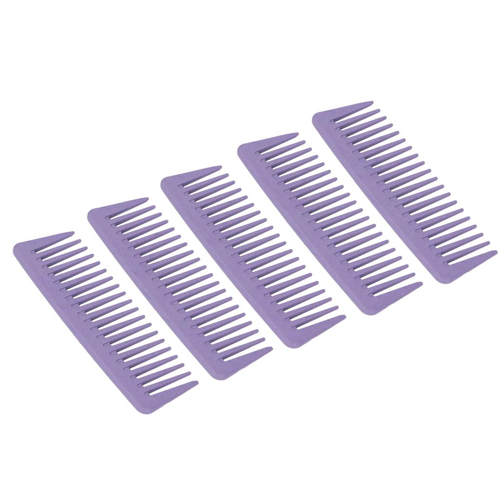 10PCS Wide Tooth Comb Detangling Ergonomic Handle Portable Hair Care Comb for for Curly Wet Long