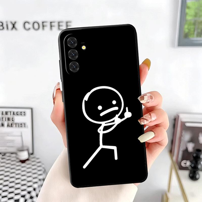 Funny Stickman Matchman Soft Phone Case for Samsung A17 A37 A57 A16 A26 A36 A56 A15 A25 A35 A55 A14 A24 A34 A54 A13 A23 A33 A53