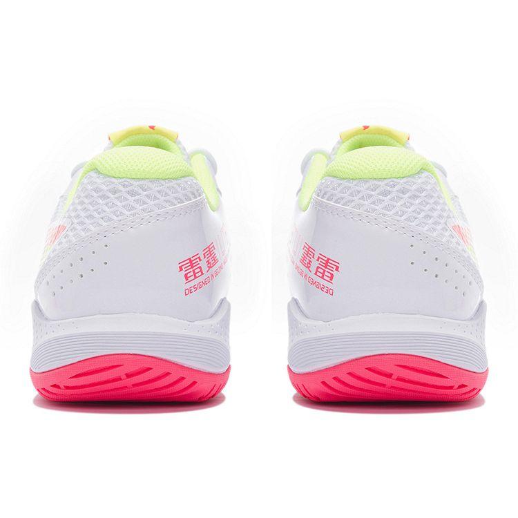Li Ning Badmintonová série Thunder Lite Bezešvé Písmeno Odolné proti opotřebení Nízké Top Badmintonové boty Unisex tenisky Standardní-Bílá AYTS020-5