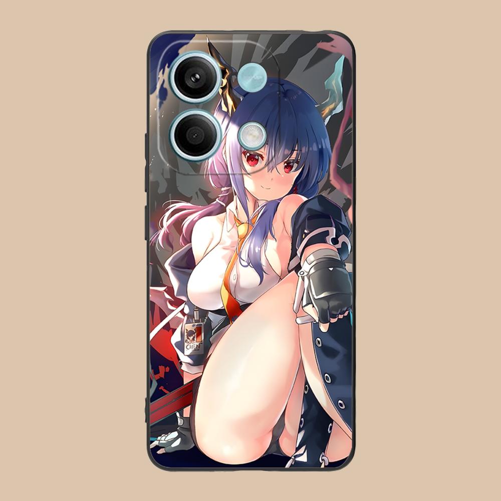 Arknights Chen Mobile Phone Case for POCO M6 M5 M4 M3 X7 X6 X5 X4 X3 F6 F5 F4 Pro GT 5G Colour Protective Pretty Cover Luxury