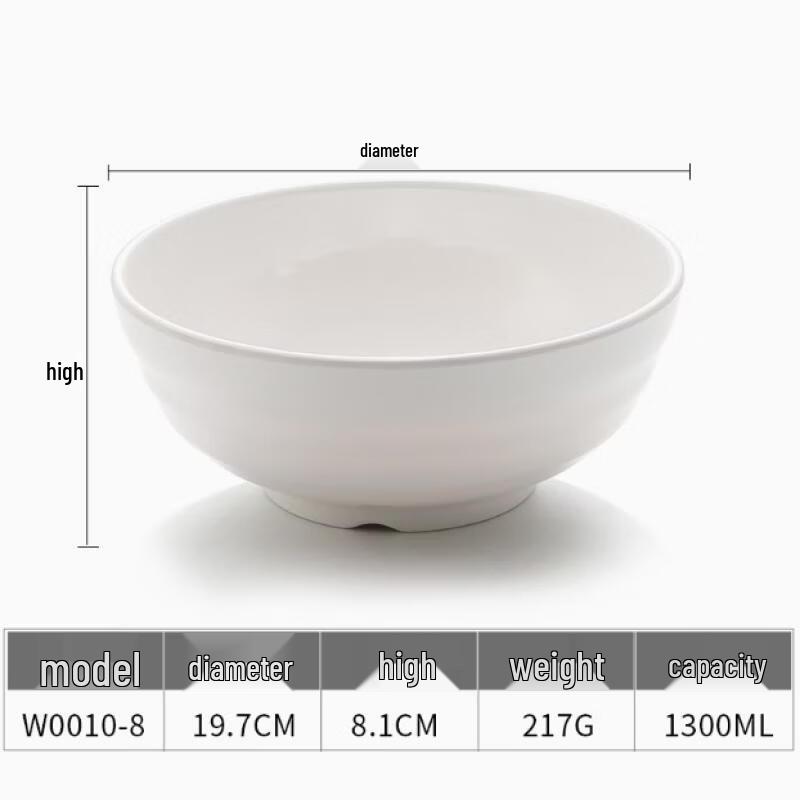 Melamine Japanese Style Noodle Bowl