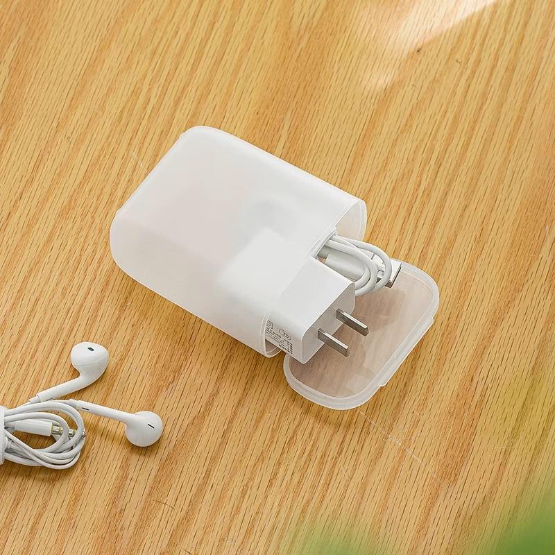 Tragbarer Organizer für Apple Ladekabel, Bluetooth-Kopfhörerhülle und Desktop-Aufbewahrung
