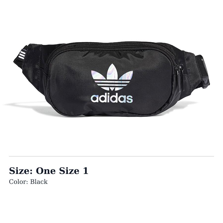 Adidas Originals Polyester Oxford Fanny Pack Regular Unisex Black GD4609