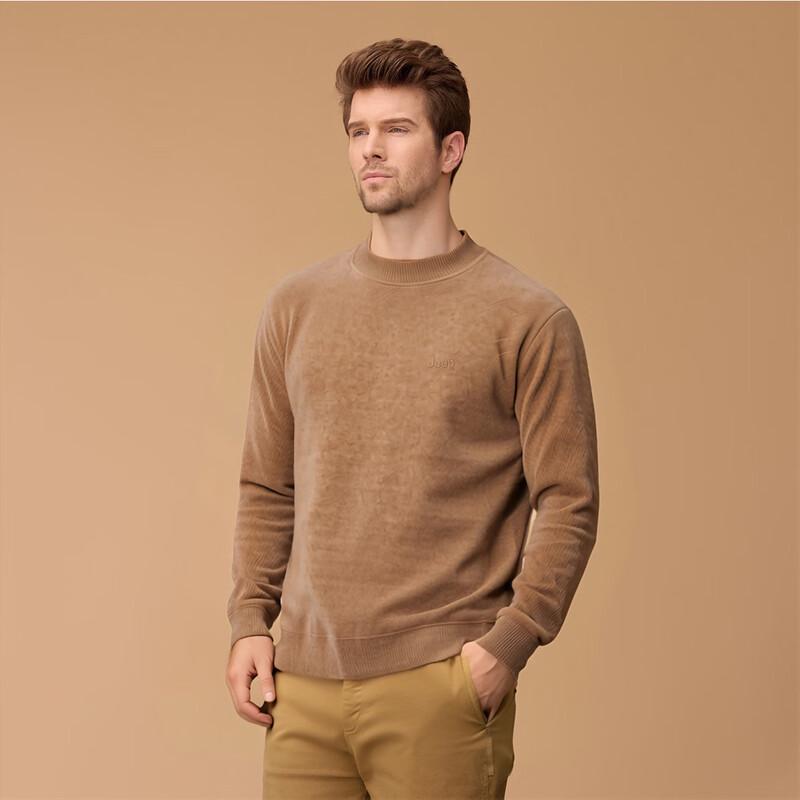 Jeep Men's Embroidered Fleece Pullover Sweater