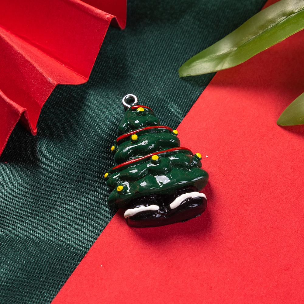 New Christmas Resin Pendant Santa Snowman Christmas Jewelry Accessories Explosion