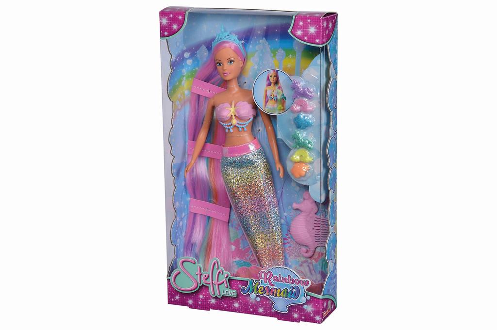 LALKA STEFFI TĘCZOWA SYRENA 9161