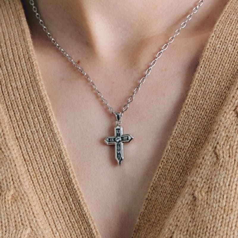 Gaman Silver Crux Tempus Necklace