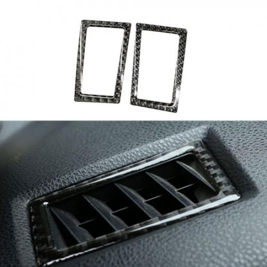 2X Carbon Fiber Interior Air Vent Outlet Cover Trim For Toyota Corolla 2014-2018