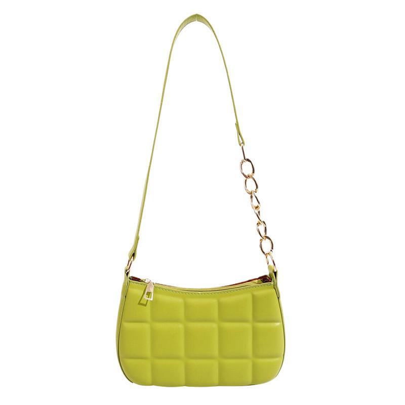 Trendy City Minimalist Grid Embossed Shoulder Bag For 2023 Fall/winter Season