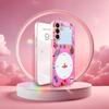 Pink phone sticker Madam pink  Glass  PhoneCase for Samsung Galaxy S26 S25 S24 S23 S22 S21 FE Ultra Plus Dropresistant Female