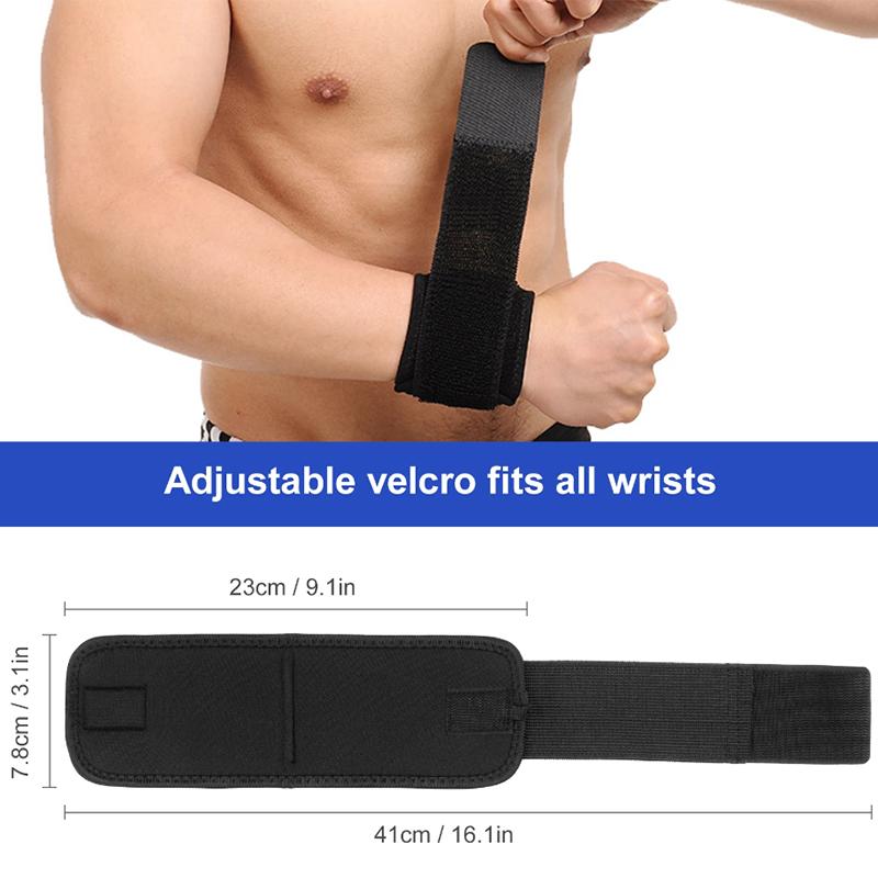 Adjustable Elastic Compression Wrist Support Wraps Breathable Wrist Brace Straps for Sports Gym Carpal Tunnel Relief 1