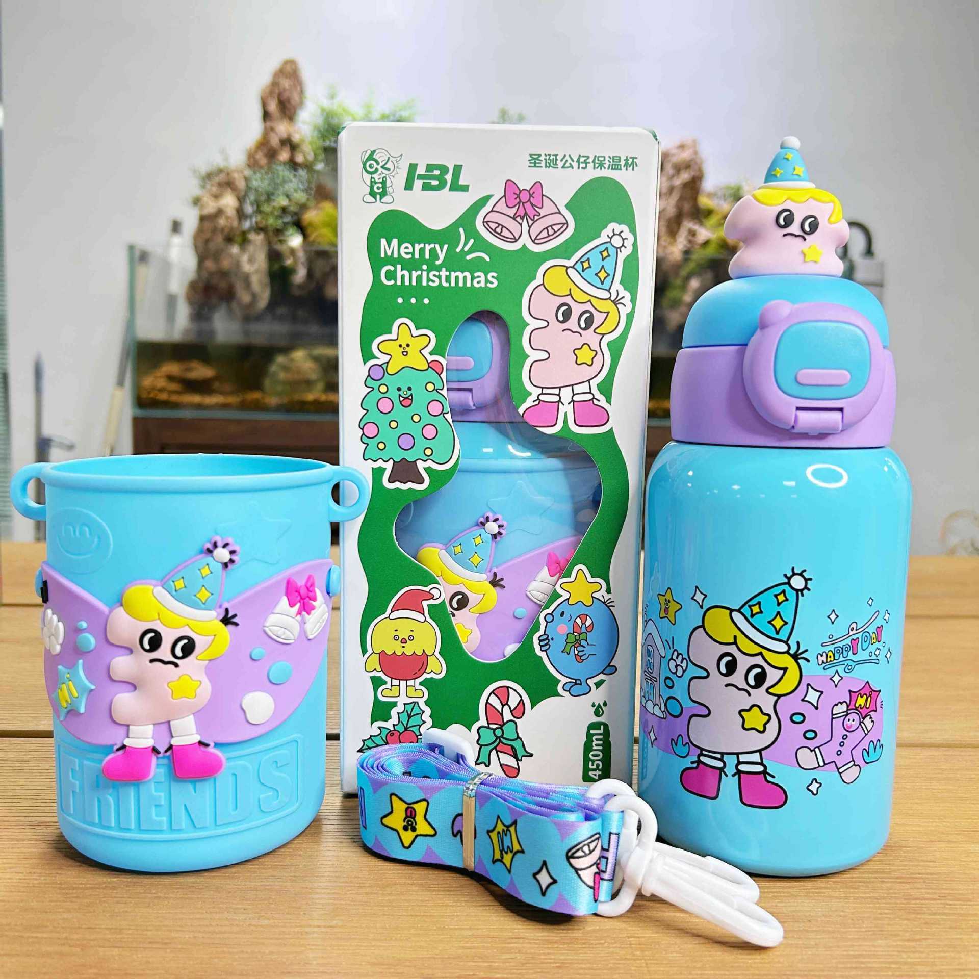 

Высококачественная детская кукла с изолированными чашками, кукольная кружка, мультяшная милая чашка из нержавеющей стали 316, портативная чашка для креативных подарков против падения. 450ML
