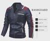 Jachetă din piele PU pentru motocicletă pentru bărbați de pluș și caldă – Logo personalizat disponibil