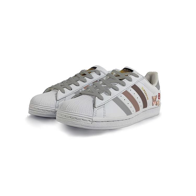 adidas Originals SUPERSTAR Shell Head Slip Resistant Low Top Skateboard Shoes Unisex White EG4958(Team183-)