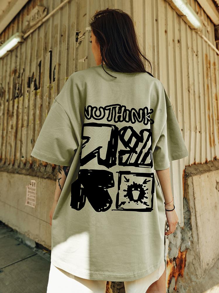 Couple Trend American Letter Print 100 Cotton Men Woment Tshirt Summer Autumn Daily Outdoor Sports Party Street Short Sleeve