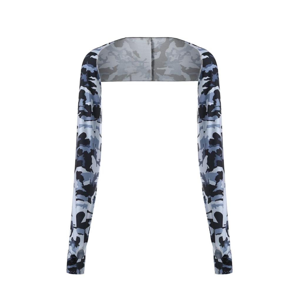 Women's Multifunctional Summer Sun Protection Shawl and Ice Arm Sleeves for Golf, Cycling, and Driving
