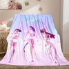 1 Stück K-Pop Dämonenjäger Aufdruck Flanelldecke, Hohe Qualität, Bequem für alle Jahreszeiten, Heimdekoration, Wärme und Komfort, Perfekt für Weihnachtsgeschenke35