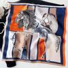 1 Pcs 90x90cm Spring and Autumn Korean Version of Large Square Scarf Imitation Silk Scarf Scarf Bib All Fashion Headband