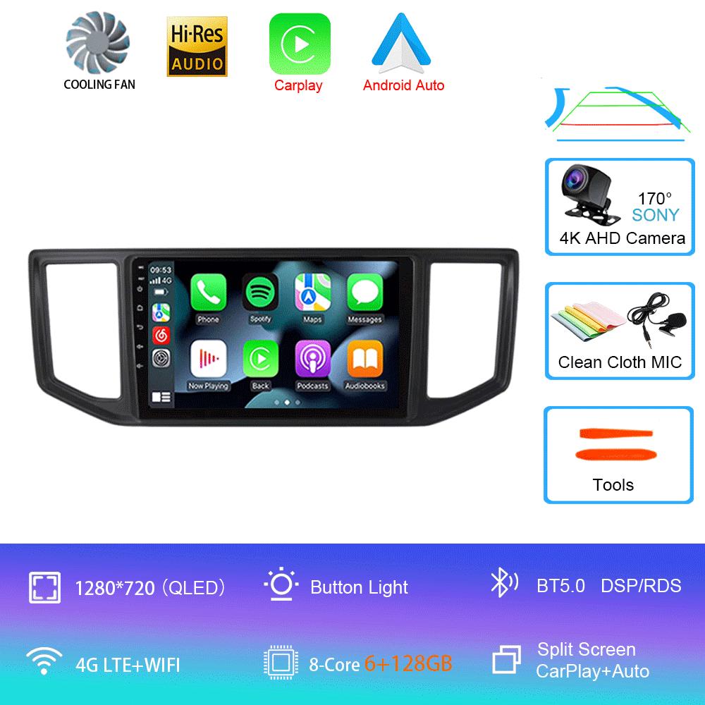 For VW Crafter Van Man 2017-2021 2Din GPS Auto Radio Video Player Android 14 DSP CarPlay Stereo Support WIFI OBD DVR