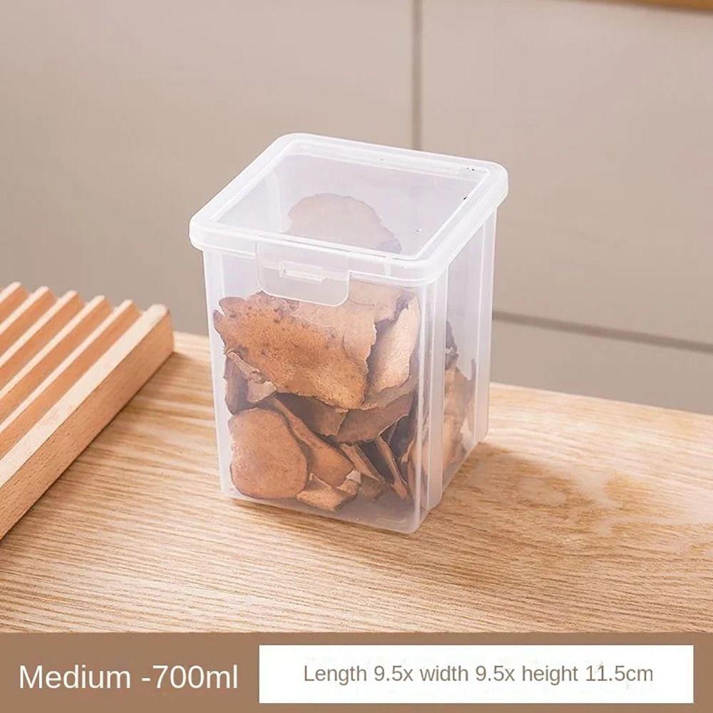 

1 шт. Контейнер для свежих продуктов в холодильник, для специй, кейс, видимая банка для сухофруктов, кухонные коробки для хранения Medium