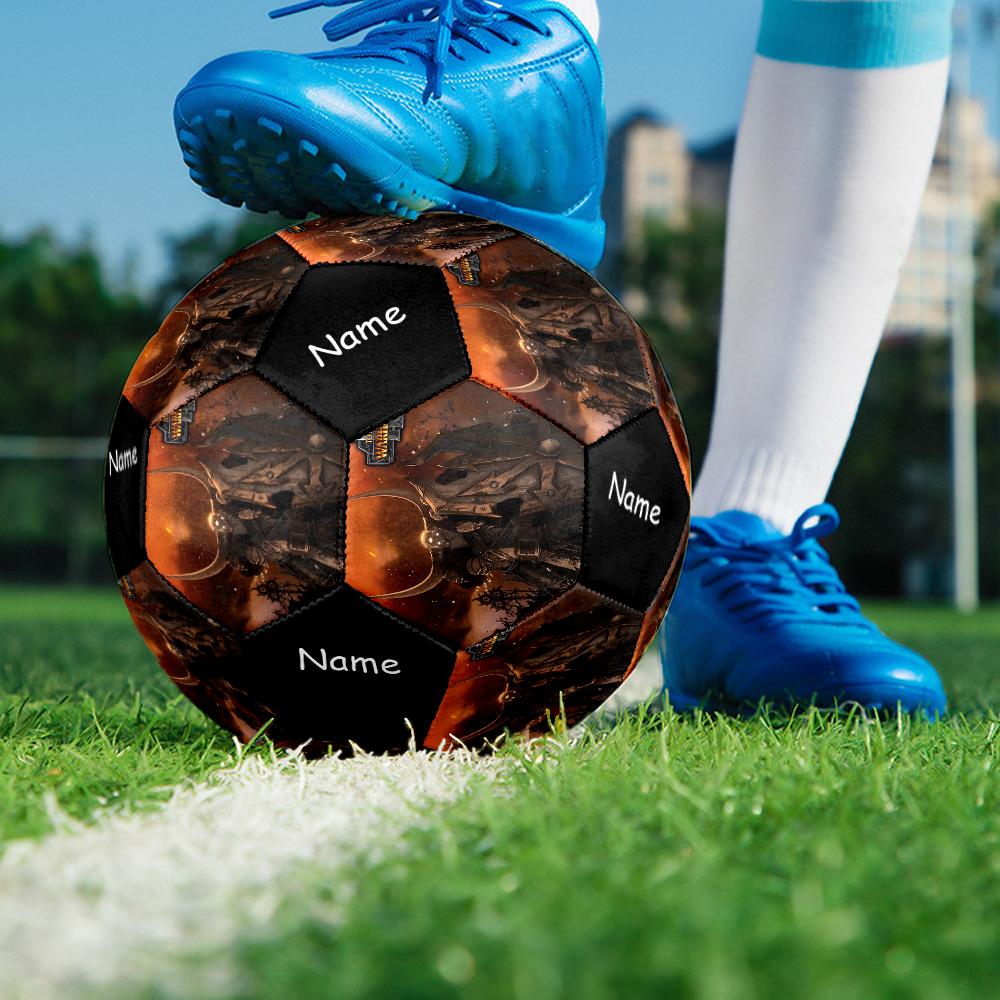 Custom Name Total War Theme Size 5 Soccer Ball, Suitable for Both Indoor and Outdoor Matches, a Gift Suitable for Everyone.