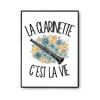 Poster The Clarinet Is Life | Poster Photo Paper 310 G Pearlescent Finish Size A2 | Wall Decoration Living Room Bedroom