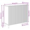 Sideboard Grey Sonoma 89 x 34.5 x 80 cm Particleboard