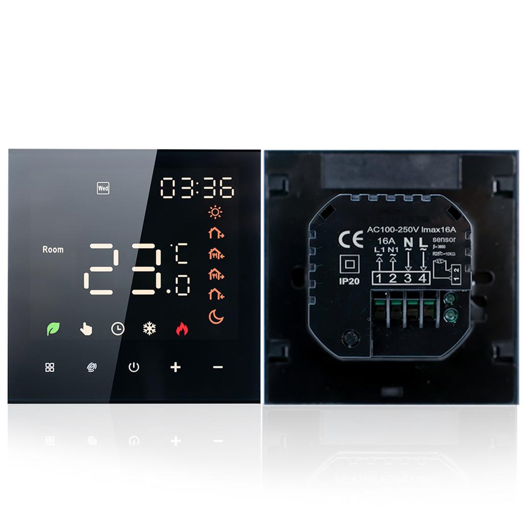 Smart Thermostat Digital Programmable LCD Display Touchscreen Underfloor Heating Temperature Controller Digital