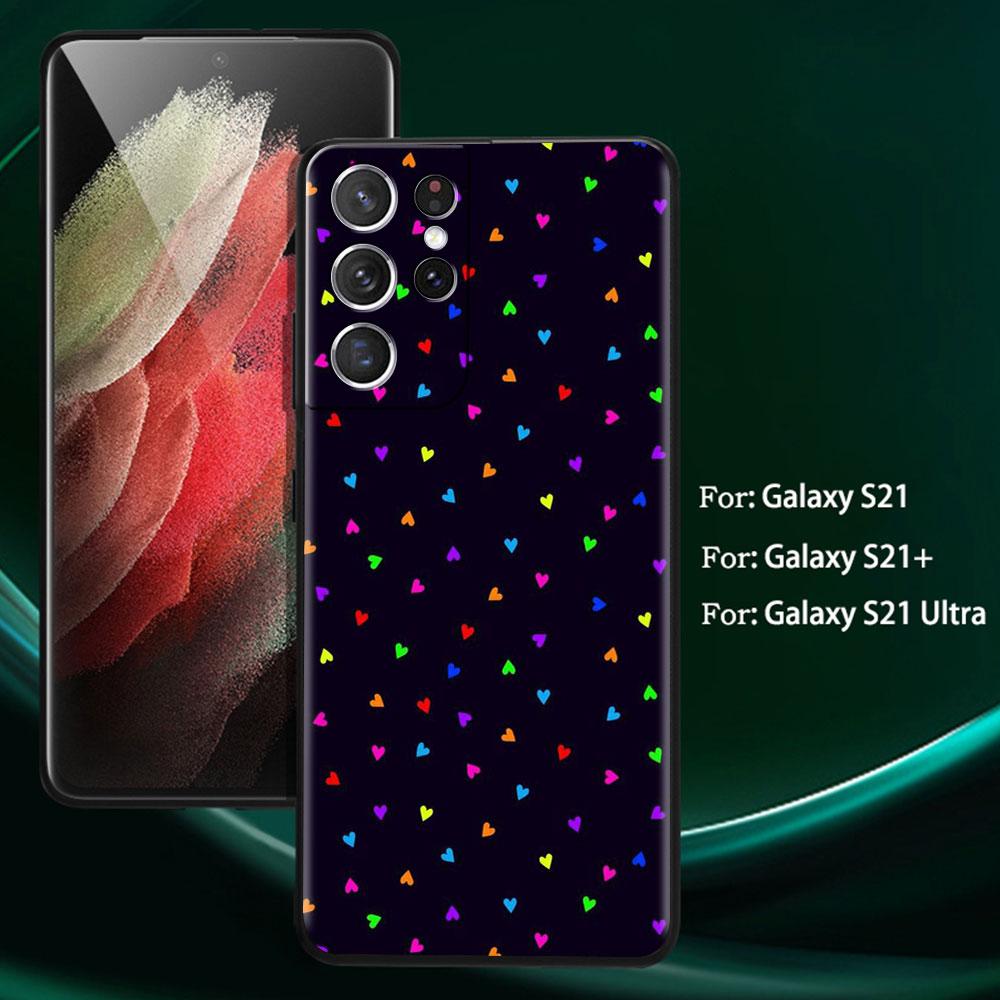 Case For Samsung Galaxy S22 S20 Ultra S21 FE S10 S9 Plus Note 20 10 Lite 9 Soft Phone Cover Shell LOVE Heart