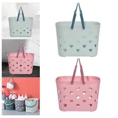 Portable Shower Basket Tote Trash Organizer with Handle Large Capacity
