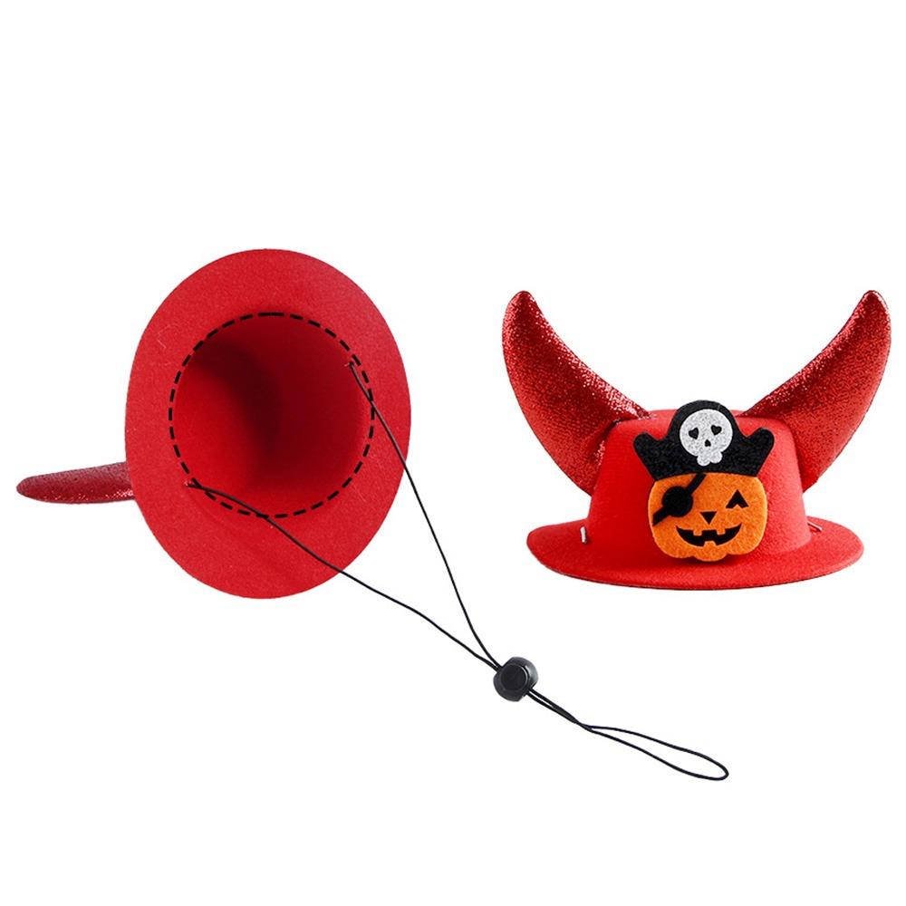 

Adjustable Halloween Pet Hat Cartoon Cat Cosplay Hat Halloween Pet Horns Hat Cosplay Party Style C