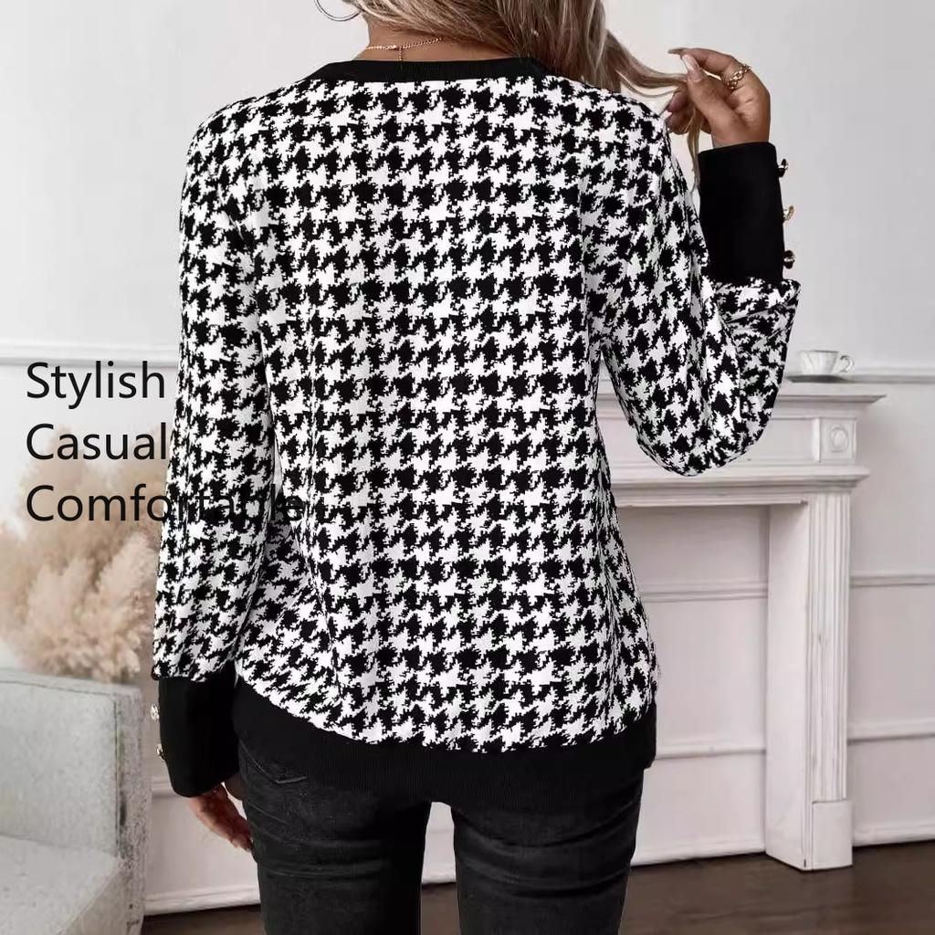 Dámská móda Ležérní jaro Podzim Halenky a košile s dlouhým rukávem a výstřihem do V