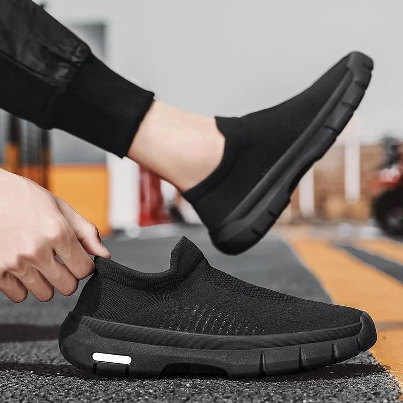 Fashion Sock Shoes for Men Breathable Men‘s Sneakers Brand Fashion Runing Shoes Non Slip Comfort Mens Casual Tennis Zapatillas Hombre