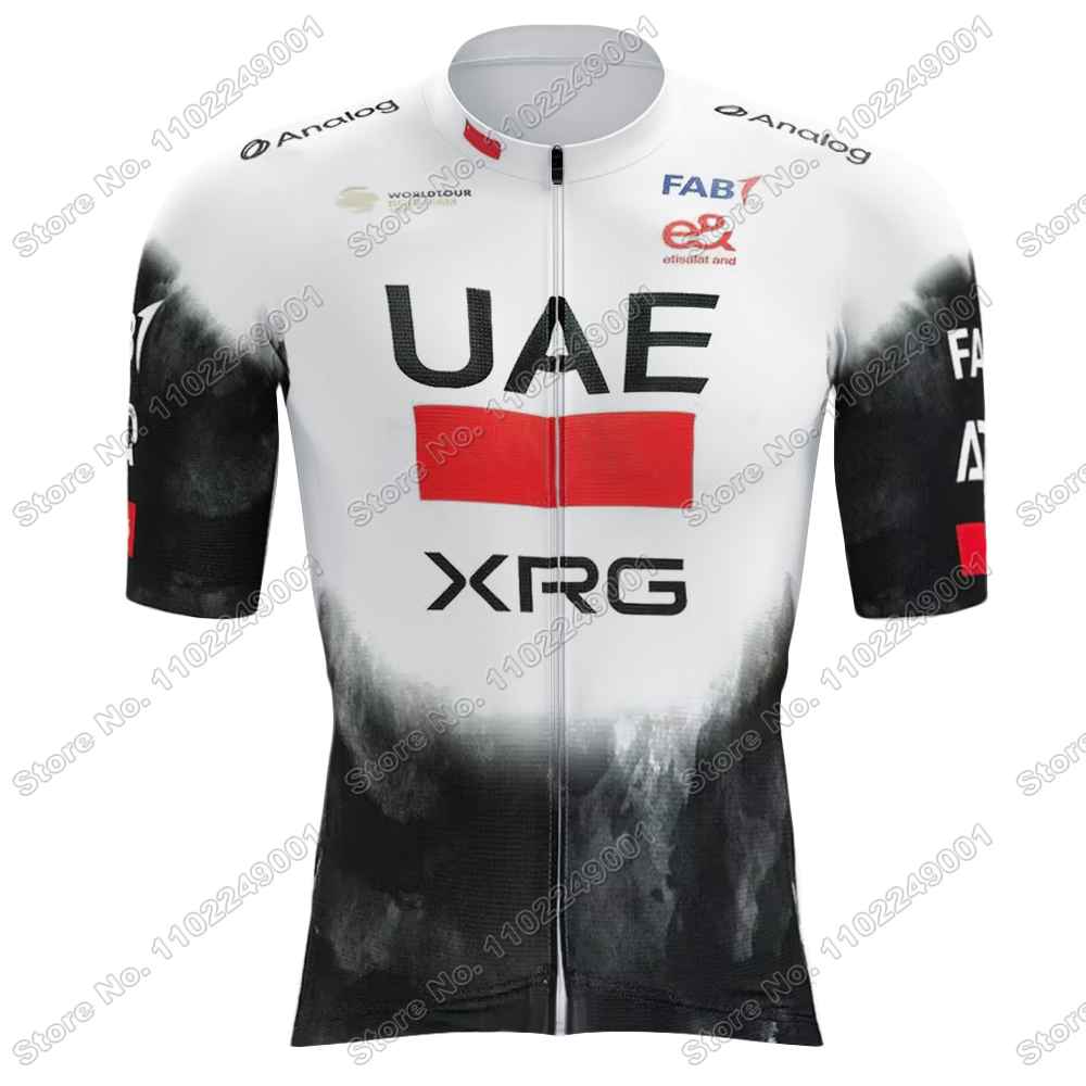 Weißes Team Fahrradtrikot Set Herren Fahrradbekleidung Sets Sommer Rennrad T-Shirts Anzug Fahrrad Trägerhosen MTB Trikot