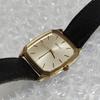 SEIKO Vintage Watch Gold Quartz Square Gold Dial Unisex Watch Management K26R Moving [Working Condition] 7N01-HAC0