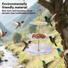 3-Tier Plastic Hanging Bird Feeder Birdbath For Outdoor Garden Decor Yard Farm Feeder Hummingbird Feed Tray Bird Supplies
