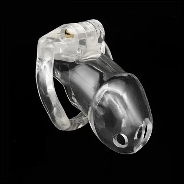 Sex Toys Resin Male Chastity Devices With 4 Penis Rings Chastity Lock Cock Cage Penis Sleeve Exotic Sex Product For Men 18+