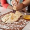 Boao 4 Pieces Natural Bristle Pastry Brush Beech Wooden Handle Basting and BBQ Brushes for Cooking, Butter, Oil, Egg, Marinade, Grilling, Baking,