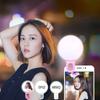 Handy LED Selfie Ringlicht Tragbares Mini Langlebiges Praktisches Drei-Stufen-Dimmkreis-Fotografie-Clip-Fülllicht
