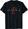 Mechanic Piston Heartbeat Car Mechanic Gift for Drag Racer T-Shirt Custom Tees Cotton Mens Top T-shirts Custom Designer
