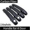 Black Carbon Fiber for Suzuki Swift Maruti DZire 2004~2015 2008 2009 2010 2011 2012 2013 2014 Door Handle Cover Car Accessories