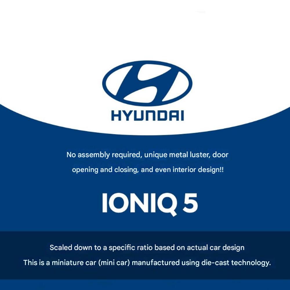 Hyundai Motor Car IONIQ5 Mini Diecast 1:38 Car, Option3Color, Pull Back Toy