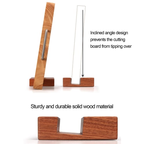 Countertop Cutting Board Holder, Wooden Cutting Board Stand | Durable Kitchen Accessories, Heavy-Duty Kitchen Storage for Home, Kitchen, and Women.