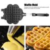 Heart Shaped Waffle Maker Non Stick Detachable Handle Waffle Irons Aluminum Alloy Portable Cake Mold