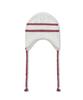 GLACK Gc069 Striped Earflap Beanie (Ivory)