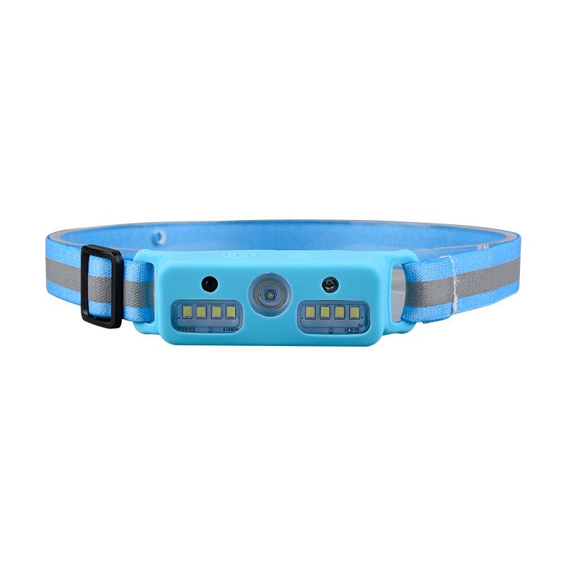 LED Headlamp USB Rechargeable 6 Lighting Modes with Built-in Battery Light For Outdoor Waterproof Camping Fishing Emergency Lamp