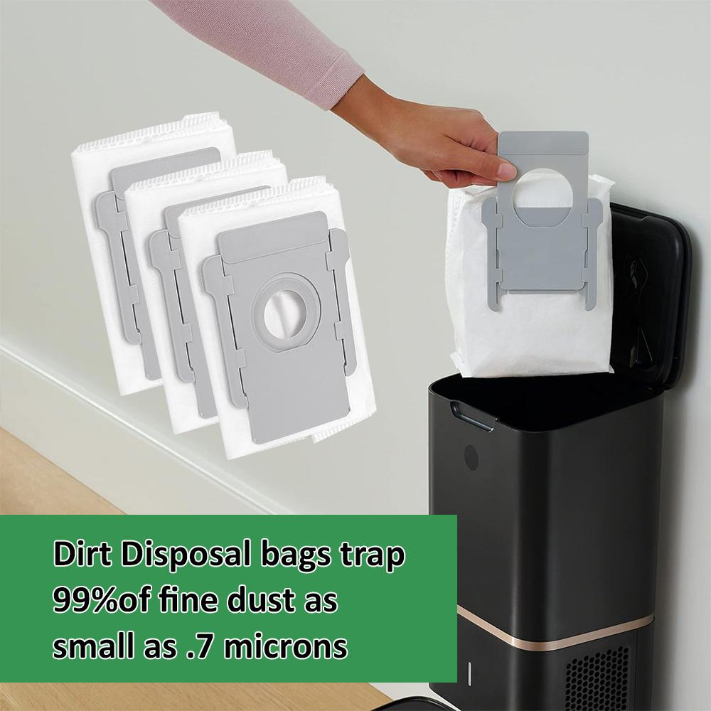For iRobot Roomba S9(9150) S9+ S9 Plus(9550) Series Vacuum Cleaner Rubber Roller Brushes HEPA Filter Vacuum Bags Main Side Brush